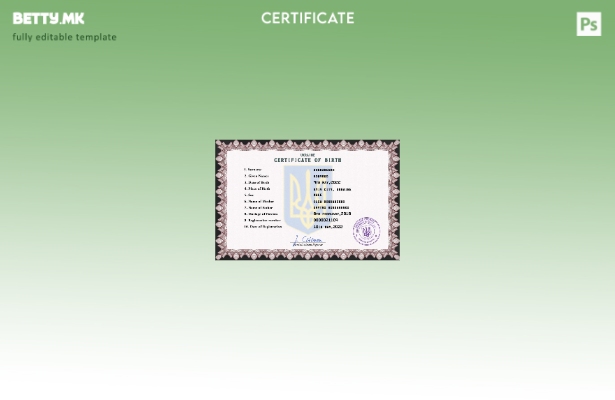 модерен стил Украина од витално значење за евиденција извод од матичната книга н